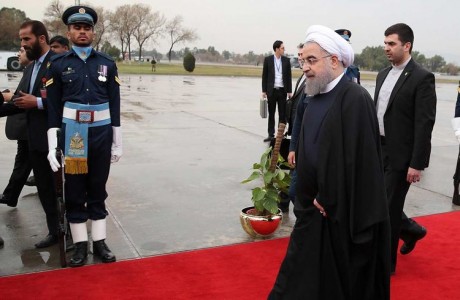 فرش قرمز پاکستان زیر پای روحانی+عکس