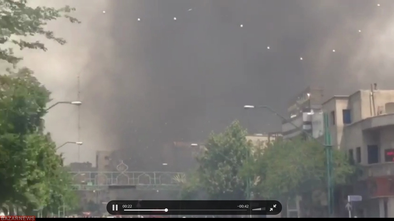 انفجار پمپ بنزین در خیابان شریعتی تهران + عکس و فیلم