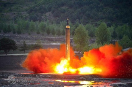 آلبوم عکس از آزمایش موشکی کره شمالی