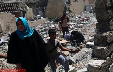 ویرانه‌های شهر نجات یافته از چنگال داعش+عکس