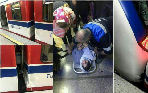 48 مصدوم در تصادف شدید 2 قطار مترو در ایستگاه طرشت + عکس