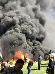 ۲ کشته در انفجار تانکر سوخت در تبریز + عکس