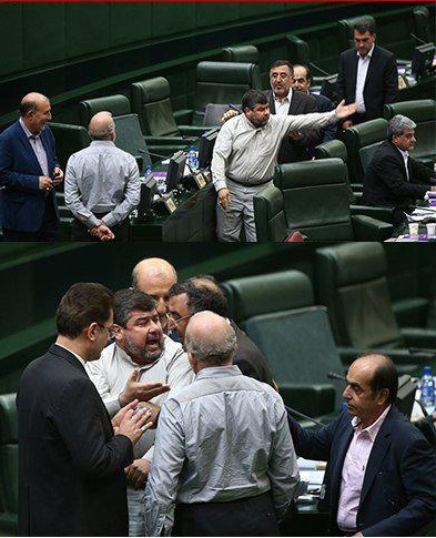 پذیرایی از ظریف با هتاکی و فحاشی در مجلس!+عکس
