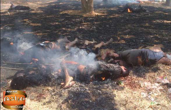 آتش زدن و سر بریدن کودکان مسلمان میانمار+عکس
