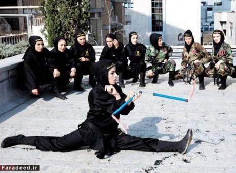 دختران رنجر ایرانی روی پشت بام+عکس