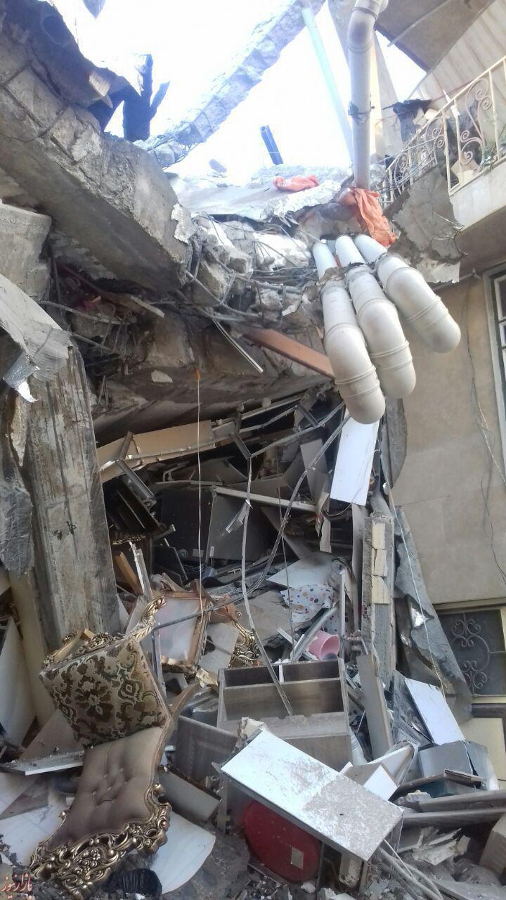 عکس: تخریب کامل یک خانه در جوانرود