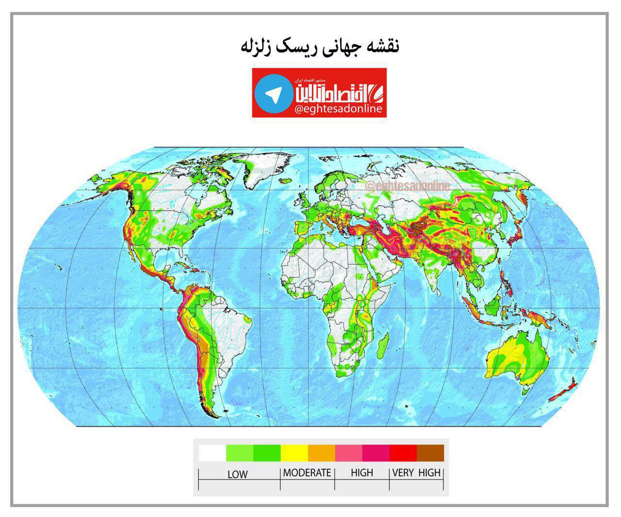 میزان ریسک زلزله در مناطق مختلف ایران +اینفوگرافیک