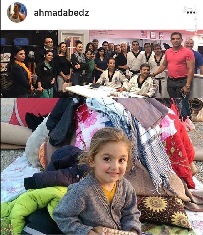 عکس: عابدزاده با کمک‌های ایرانیان مقیم آمریکا برای زلزله زدگان باز می گردد