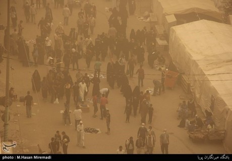 گرد و غبار در نجف اشرف+عکس