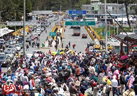 عکس / فرار مردم از ونزوئلا!