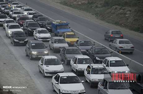 ترافیک روز‌های تعطیل در محور هراز