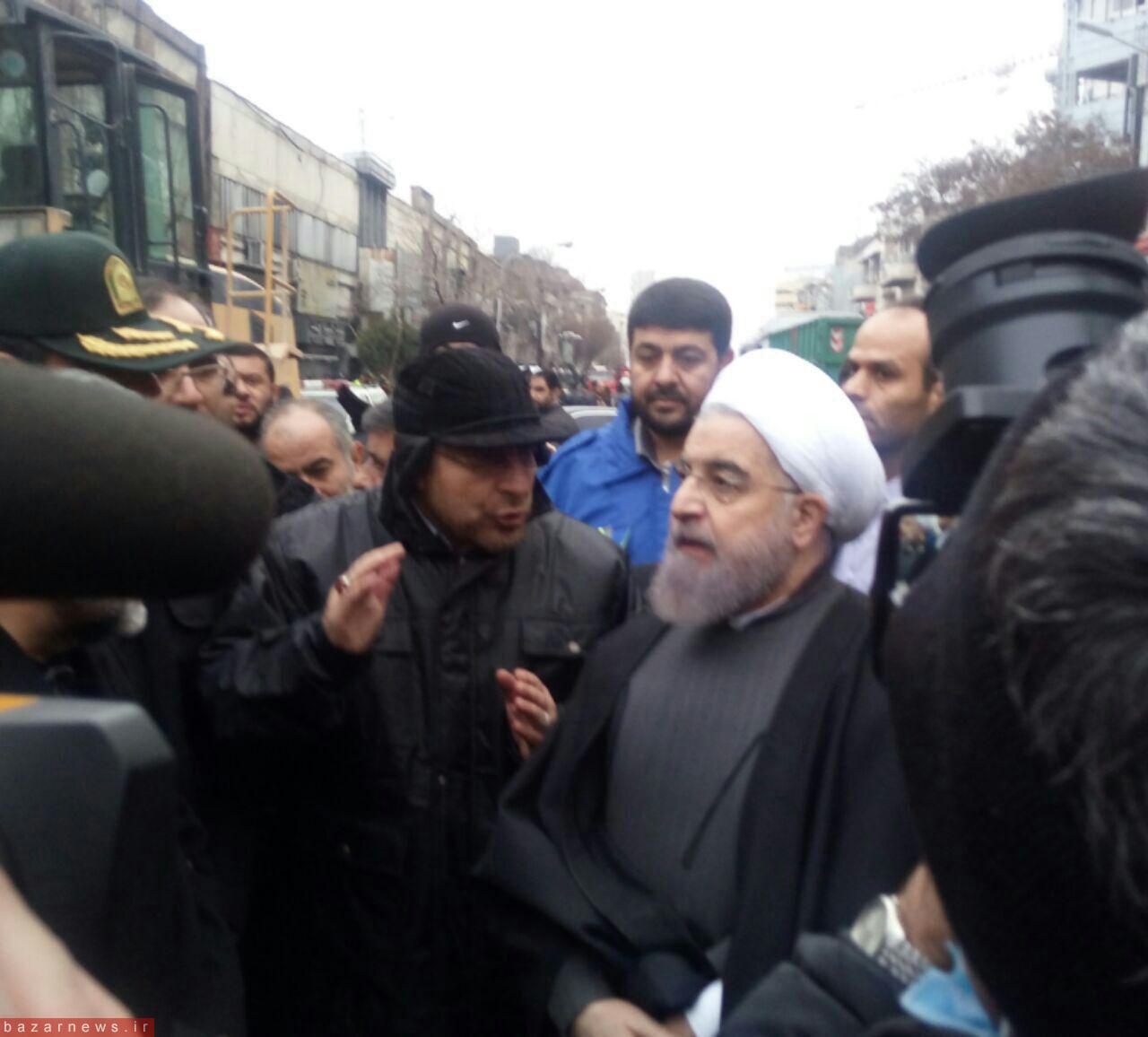 روحانی در پلاسکو + عکس