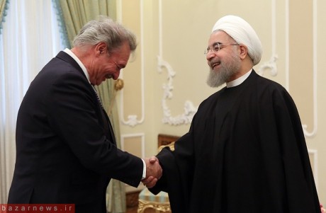 دیدار روحانی با وزیر خارجه لوکزامبورگ+تصاویر