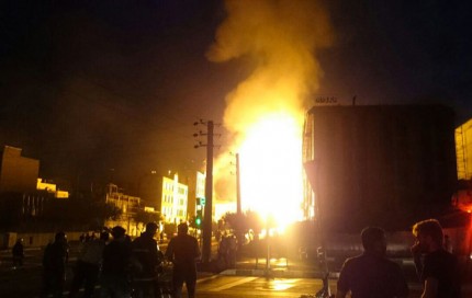 فیلم انفجار مرگبار لوله گاز در تهران
