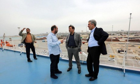 عباس آخوندی روی عرشه کشتی کروز +تصاویر