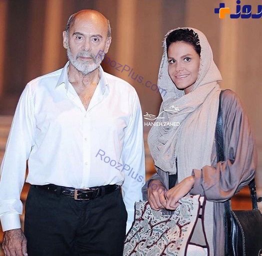 جمشید هاشم پور و دخترش در یک جشن+عکس