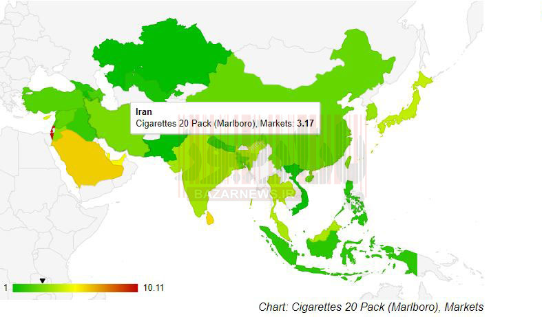استرالیا گران ترین «سیگار» جهان را دارد/ایران، هجدهمین کشور گران آسیایی+اینفوگرافیک